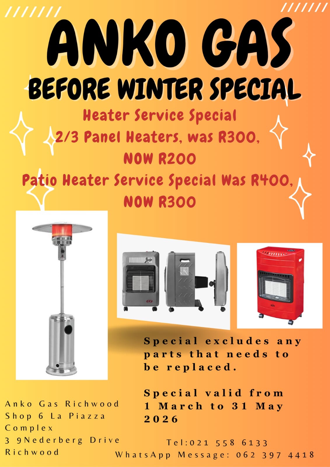 Anko Gas - Before Winter Special Anko Gas - Before Winter Special